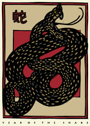 snake poster card