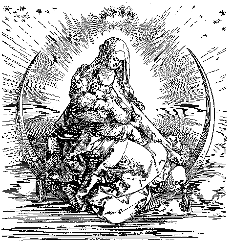 Durer Madonna graphic