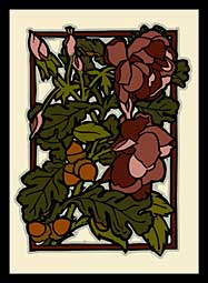 rose and oak graphic